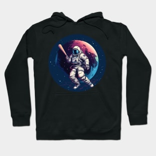 Astronot playing baseball Hoodie